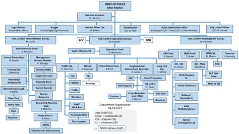 Organizational Structure Chart Template