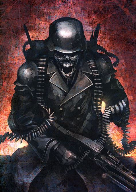 Soldado De Elite Dark Fantasy Art Military Drawings Horror Art