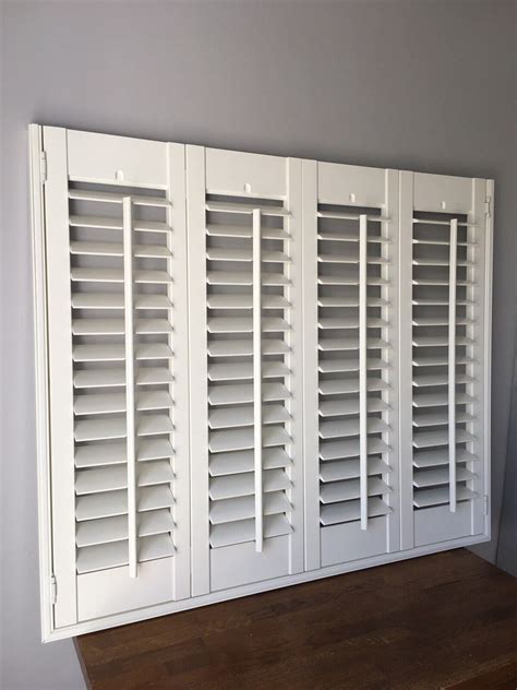 Wooden Plantation Shutter Blinds Made To Measure With Blackout