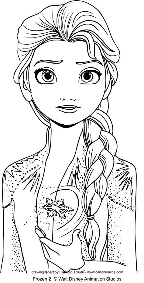 Elsa Freezes All Of Arendelle Coloring Pages Cartoons Coloring Pages