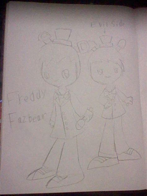 Humanized Freddy Fazbear Sketch By Poppyandherfriends On Deviantart