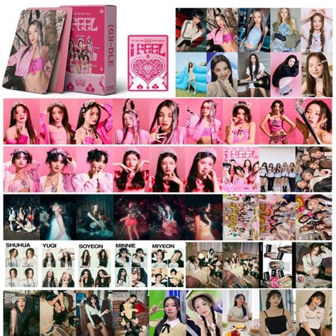 55 Pcs Gidle 《i Feel 》mini Cards K Pop Solo Queencard Yuqi Minnie
