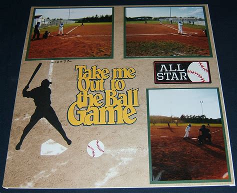 Another Page From My Sons Sports Baseball Album Scrapbooking Sports