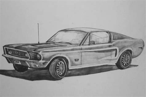 Mustang Dibujo Lapiz Imagui