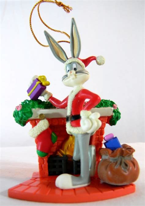 Looney Tunes Bugs Bunny Santa Claus Ornament Christmas Collectible