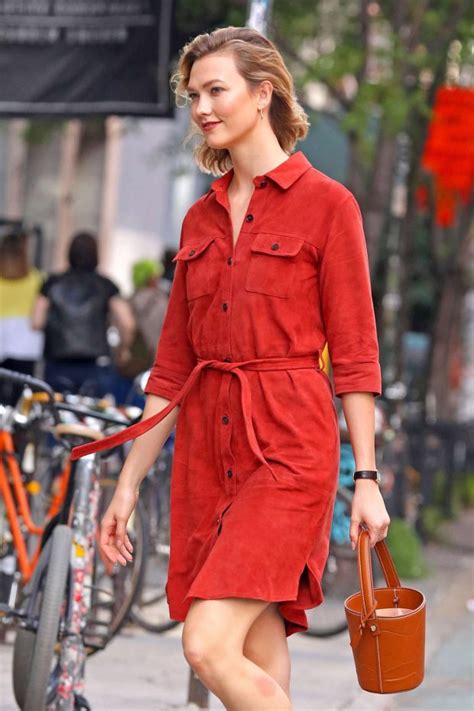 Index Of Wp Contentuploadsphotoskarlie Klosswearing A Red Dress In Nyc