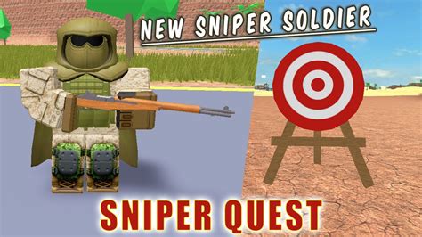 Sniper Quest Event And New Sniper Soldier In Military Tycoon Roblox Youtube
