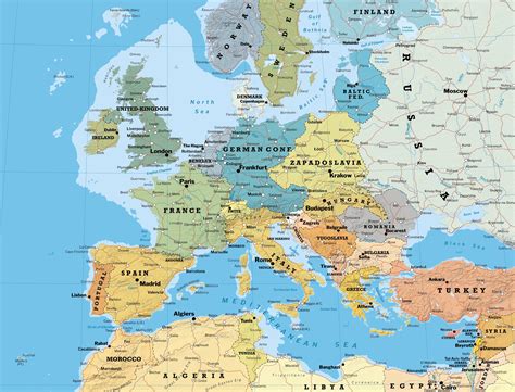 Map Of Europe World Map A Map Of Europe Countries