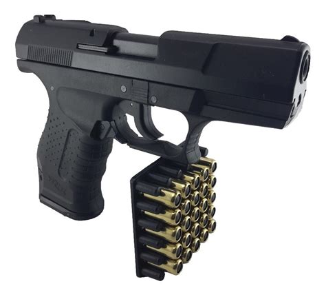 Pistola Traumatica Lord Z88 Negra Walther P99 100 Balas Goma 949