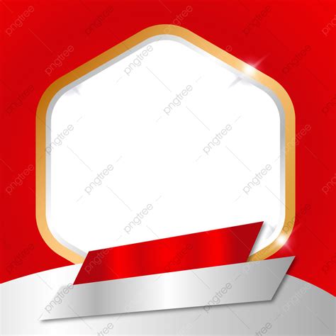 Twibbon Merah Putih Segi Enam Frame Untuk Acara Nasional Indonesia