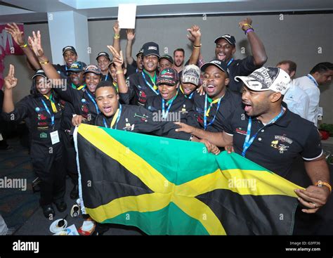 Miami Florida Usa 9th June 2016 Team Jamaica Celebrates Winning The Most Tasteful Bite