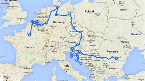 Europe Rail Pass Map