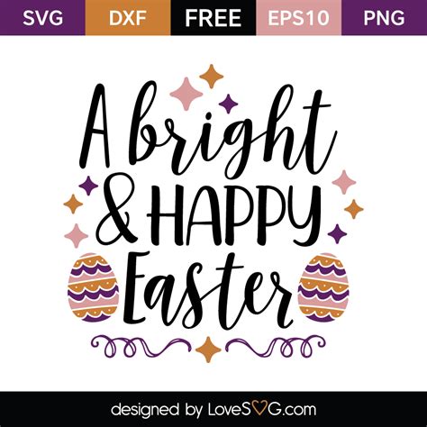A bright & Happy Easter | Lovesvg.com