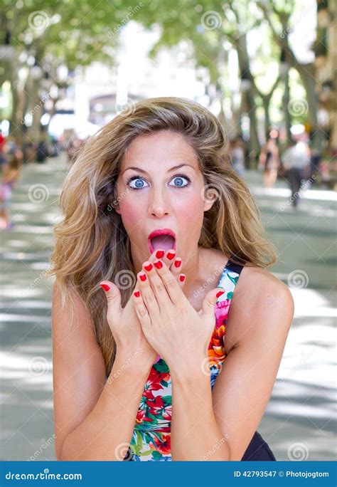 Surprised Woman Stock Image Image Of Astonish Beauty 42793547