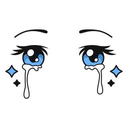 Anime Crying Eyes Color Stroke Png Svg Design For T Shirts Hot Sex Picture