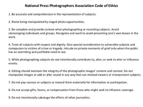 Photography Ethical Perspective