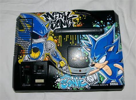 Custom Mega Drive Sonic And Metal Sonic Entertaining In My Home