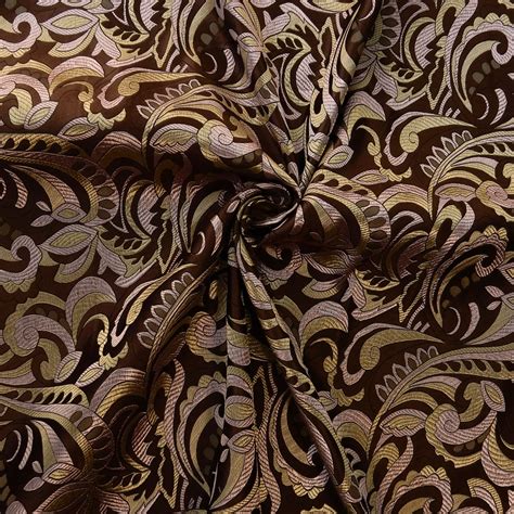 30 Silk Brocade Fabric Large Paisley 24 Lilac 10 Yard Bolt