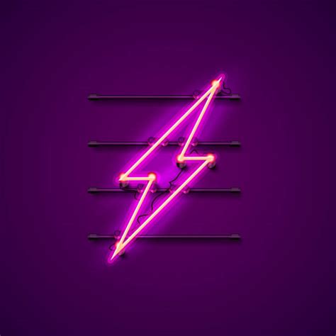 Purple Lightning Bolt Illustrations Royalty Free Vector Graphics