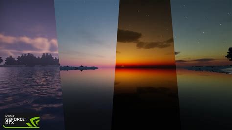 Minecraft Sunset Comparison With 10 Different Shaders Minecraft Youtube