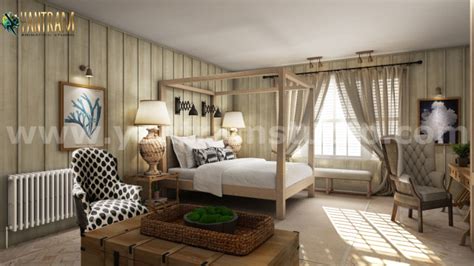 Modern Bedroom Interior Design Rendering New York Usa Modern