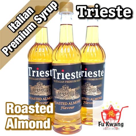 Jual Sirup Trieste Premium Syrup Rasa Roasted Almond Flavour 650 Ml Di