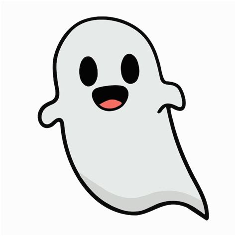 Premium Photo Cute Halloween Ghost Illustration Cartoon Ghost Halloween