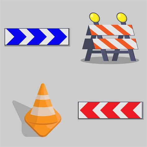 Premium Vector Traffic Sign Character Vector Illustration