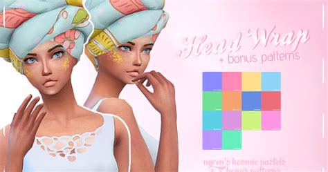 My Sims 4 Blog Head Wrap Recolors By Geeksims