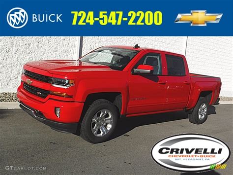 2016 Red Hot Chevrolet Silverado 1500 Lt Crew Cab 4x4 108824996 Photo