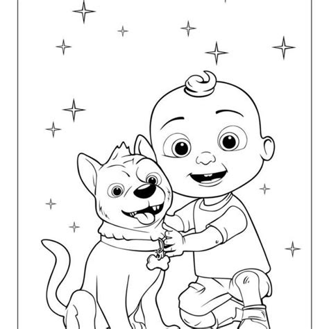 Cocomelon Coloring Pages Happy Birthday Maybelle Humes