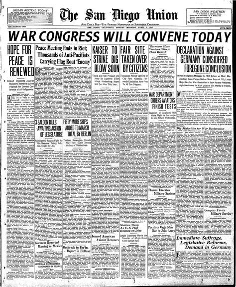 April 2, 1917: Citizens Take Over Park - The San Diego Union-Tribune