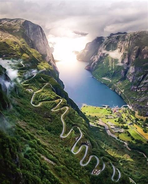 Mountain Roads Of Lysebotn Norway Photo By © Reginejacquelines