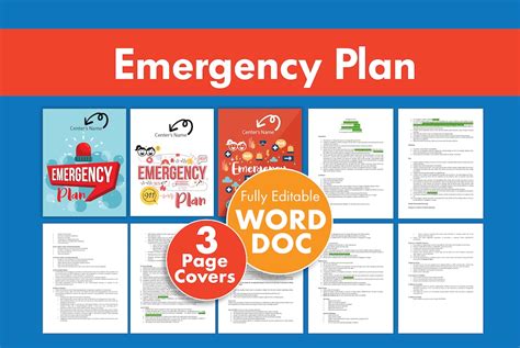 Daycare Emergency Plans Printable Forms Daycare Childcare Preschool