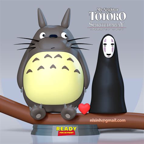3d File Totoro And No Face・3d Printable Design To Download・cults