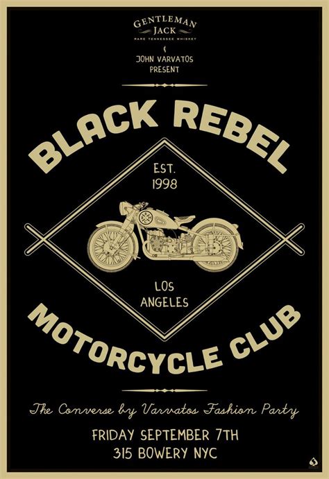 Varvatos Ny Fashion Week Black Rebel Motorcycle Club