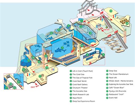 Aquarium Map Okinawa Churaumi Aquarium For The Next Generation To