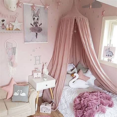 Whether you can't afford a new bed or just want to give your current bed a bit of a romantic makeover, here's a plethora of diy ideas for a canopy bed. Kid Bed Canopy Bed Curtain Round Dome Hanging Mosquito Net ...