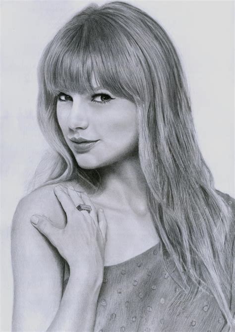 My Portrait Drawing Of Taylor Swift 2 By Dean9001 On Deviantart