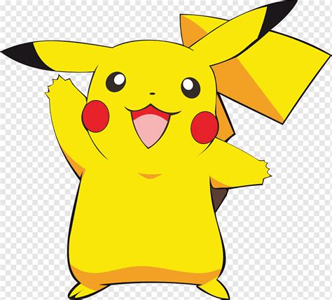 Smiling Pokemon Pikachu While Waving Illustration Pikachu Ash Ketchum