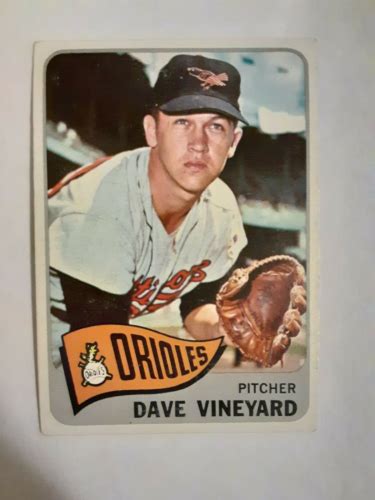 1965 Topps 169 Dave Vineyard Orioles Ebay