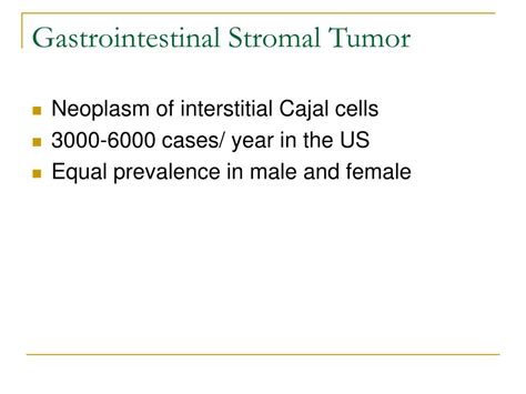 Ppt Current Management Of Gastrointestinal Stromal Tumor Gist