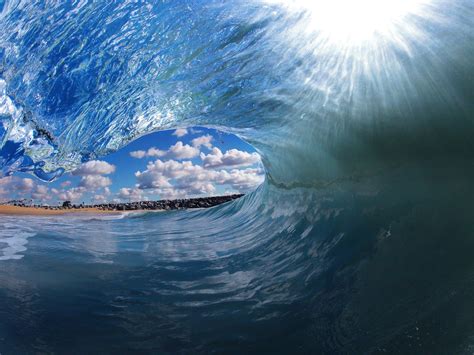 Blue Ocean Waves Tropical Clark Little Beaches Wallpaper 2048x1536