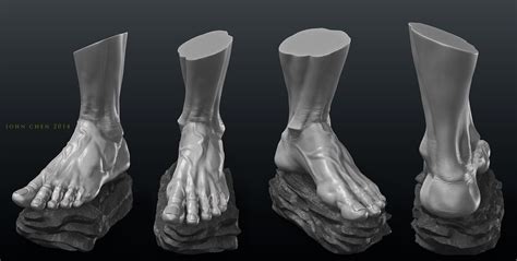 Anatomy Study Male Feet Zbrush Tutorials Foot Anatomy Anatomy Male