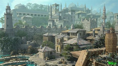 Image Result For Medieval Ports Fantasy City Fantasy Landscape City Art