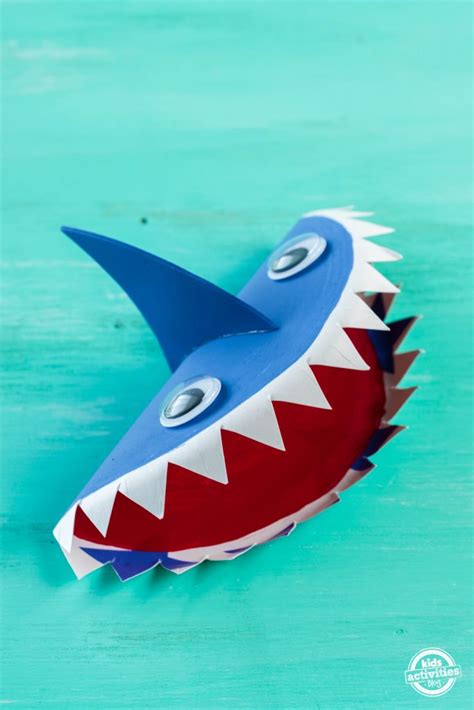 Fierce Shark Paper Plate Craft To Make For Shark Week Kids Activities