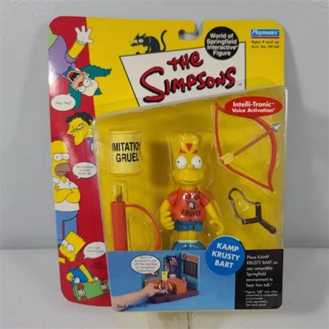 Playmates The Simpsons Wos World Of Springfield Kamp Krusty Bart Figure Wave 3 1794 Picclick
