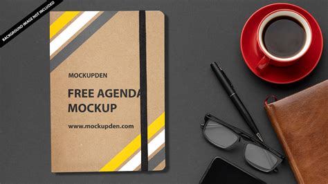 Free Agenda Mockup PSD Template - Mockup Den