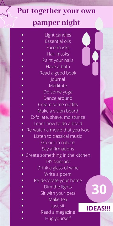 Put Together Your Own Pamper Night In 2020 Diy Spa Day Pampering Routine Spa Night