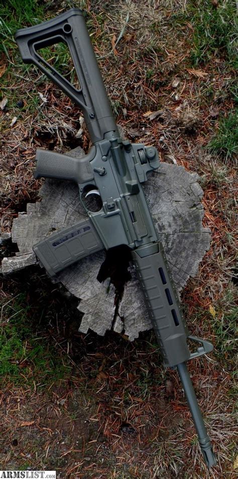 Armslist For Sale Custom Build Od Green Ar 15 Hbar Rifle